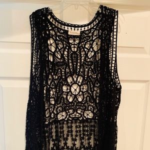 Southern stitch crochet vest